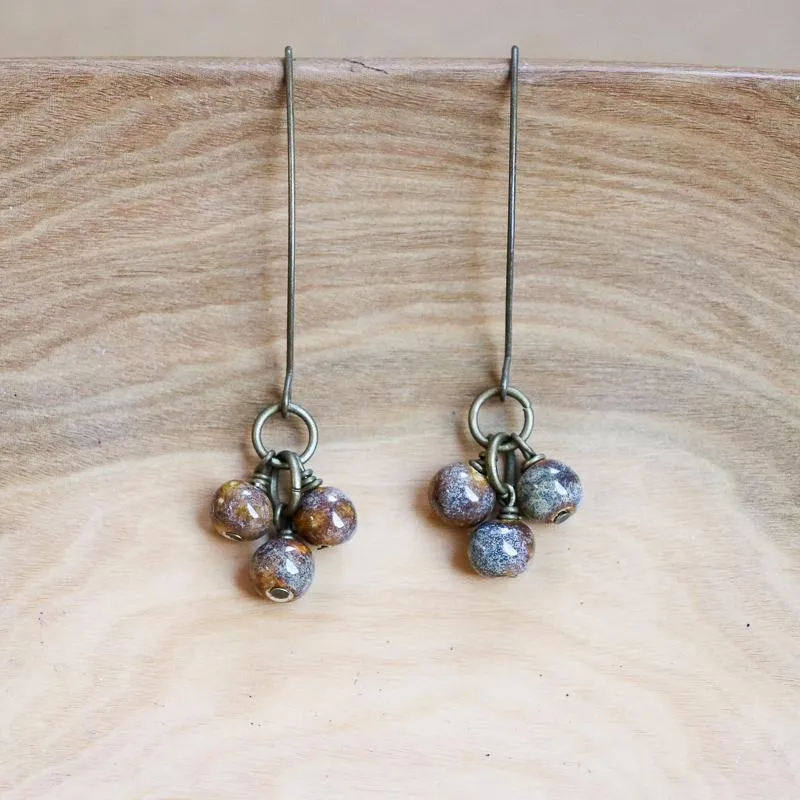 SwaziMUD™ Cluster Dangle Earrings