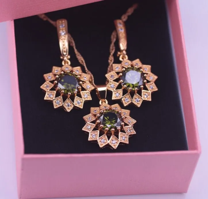 TEEK - Crystal Colored CZ Jewelry Sets