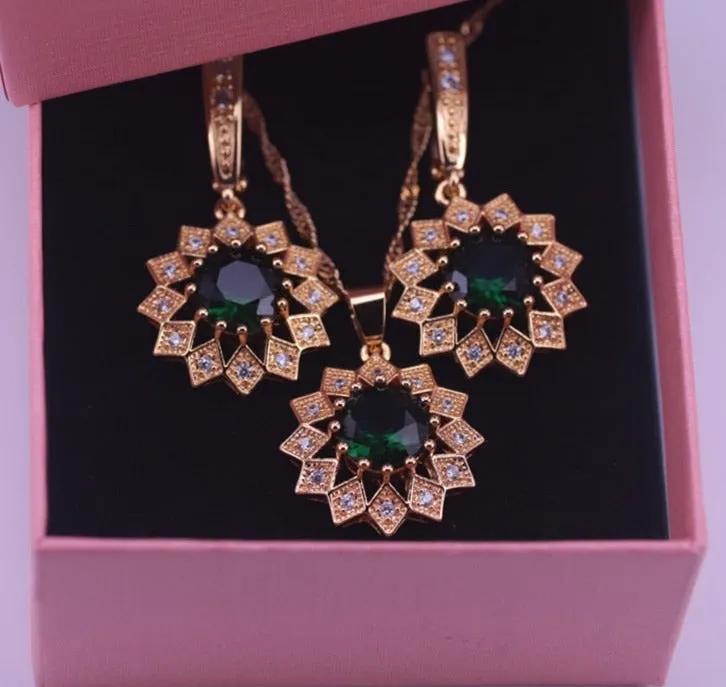 TEEK - Crystal Colored CZ Jewelry Sets