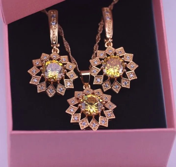 TEEK - Crystal Colored CZ Jewelry Sets