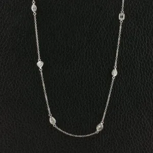 Various Shape Diamonds by the Yard Necklace