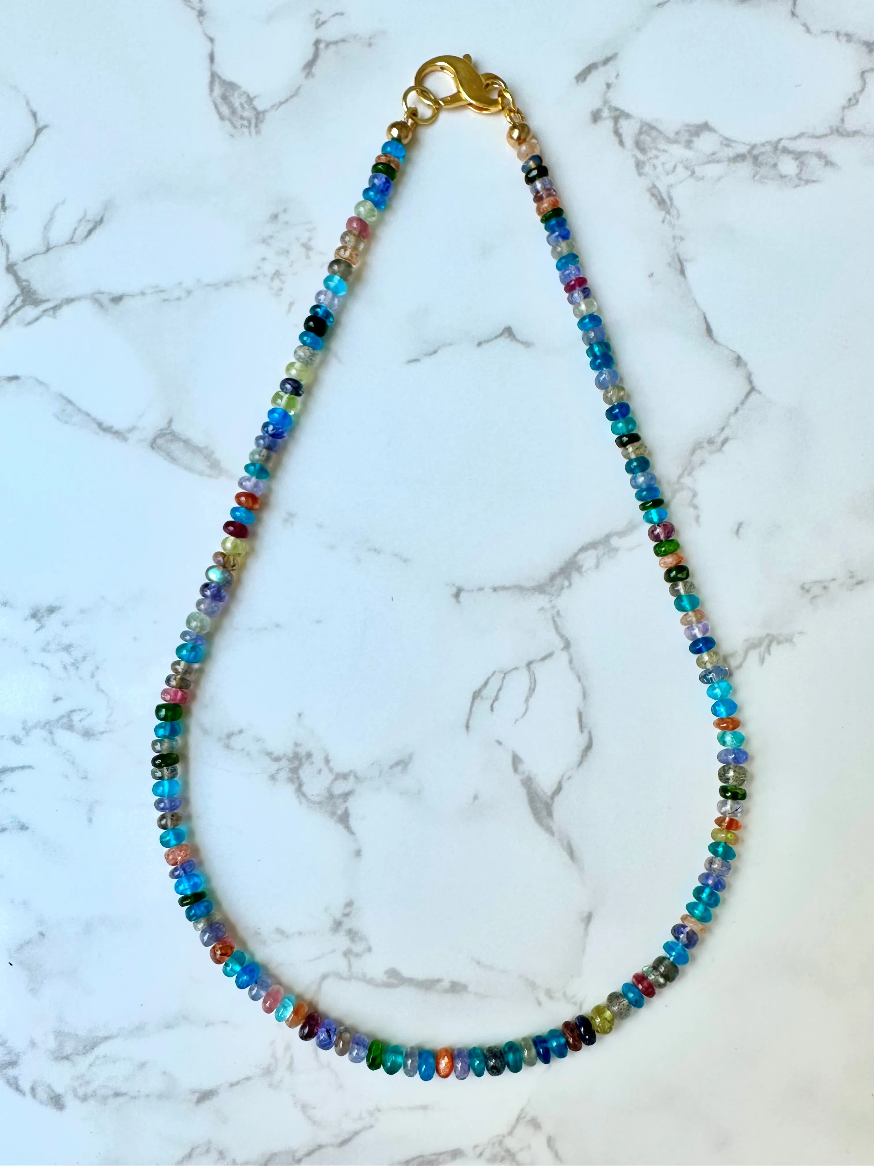 Zircon Disco Necklace