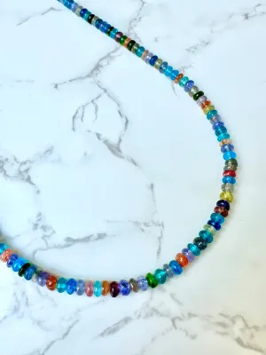 Zircon Disco Necklace